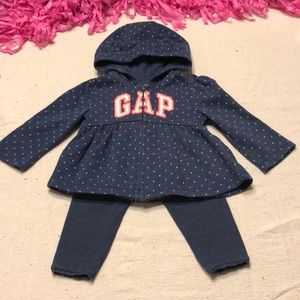 Baby Gap 6-12m Sweatshirt 2pc Set